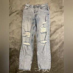 H&M Divided blue ripped demon jeans